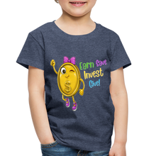 Load image into Gallery viewer, Toddler Madison Dollar Coin Premium T-Shirt - heather blue