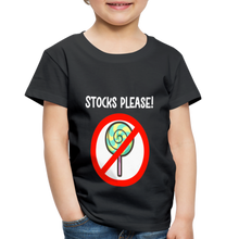 Load image into Gallery viewer, Stocks Please! Toddler Premium T-Shirt - Red Border - black