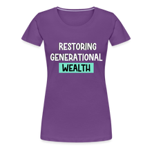Load image into Gallery viewer, Women’s Premium T-Shirt - purple