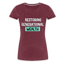 Load image into Gallery viewer, Women’s Premium T-Shirt - heather burgundy
