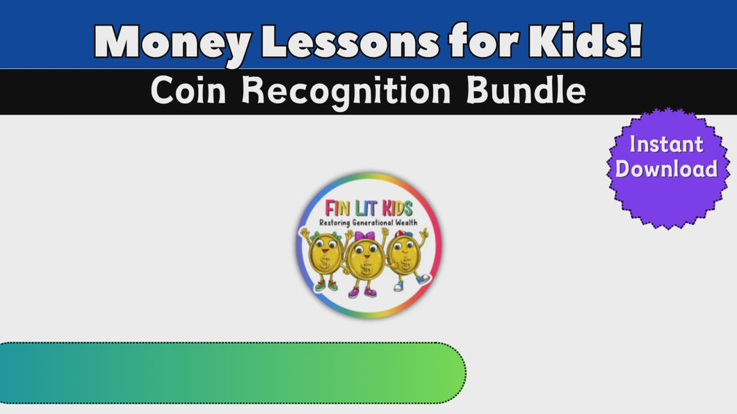 Coin Recognition Worksheets