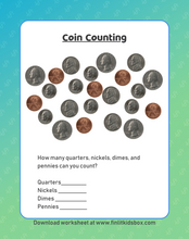 Load image into Gallery viewer, Madison&#39;s 1st Dollar - Color Worksheets
