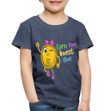 Load image into Gallery viewer, Toddler Madison Dollar Coin Premium T-Shirt - heather blue
